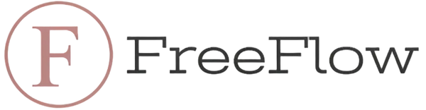 FreeFlow logo with a large 'F' in a circle on a white background